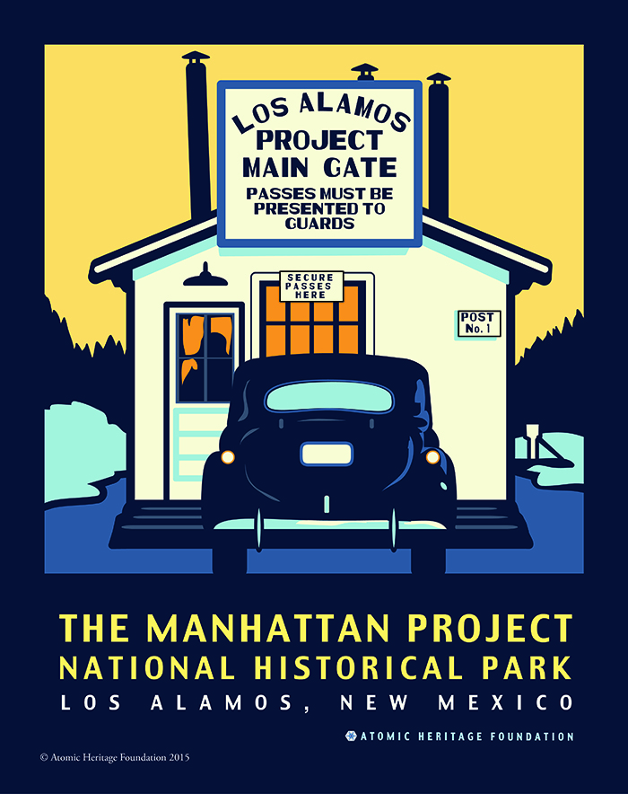 Los Alamos Main Gate poster
